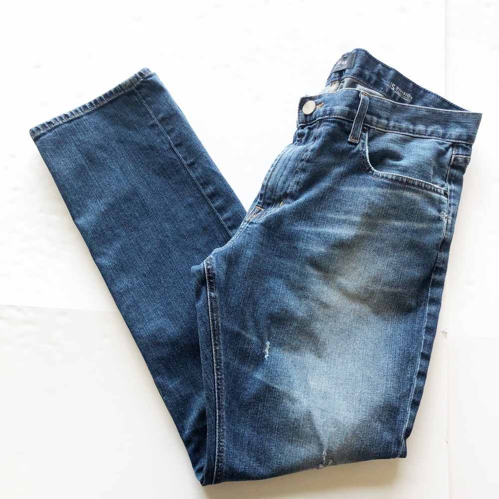 Big Star Jeans Mens 36 Nova XVI 15 Division Modern Straight Distressed Blue
